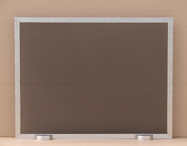 square fireplace screen