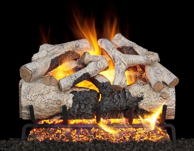 Burnt Aspen gas logs
