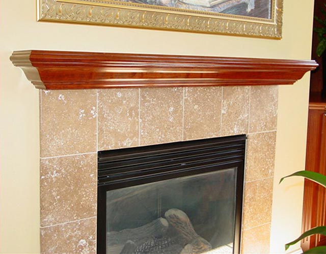 fireplace shelf