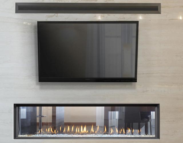 marble contemporary fireplace