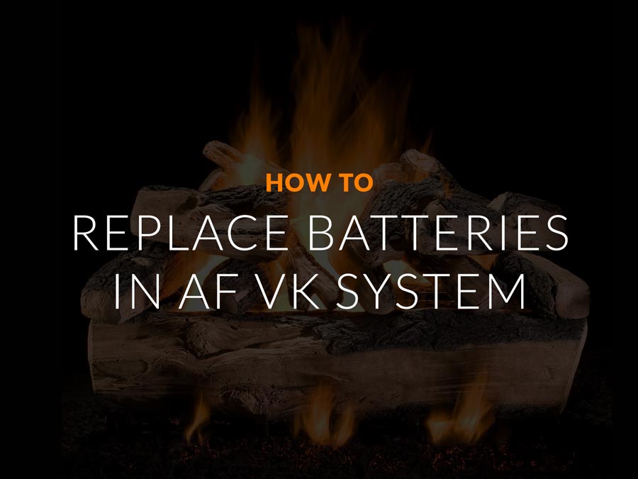How to replace batteries in AF VK System