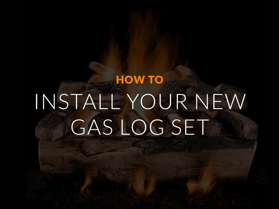 How to install new gas log set