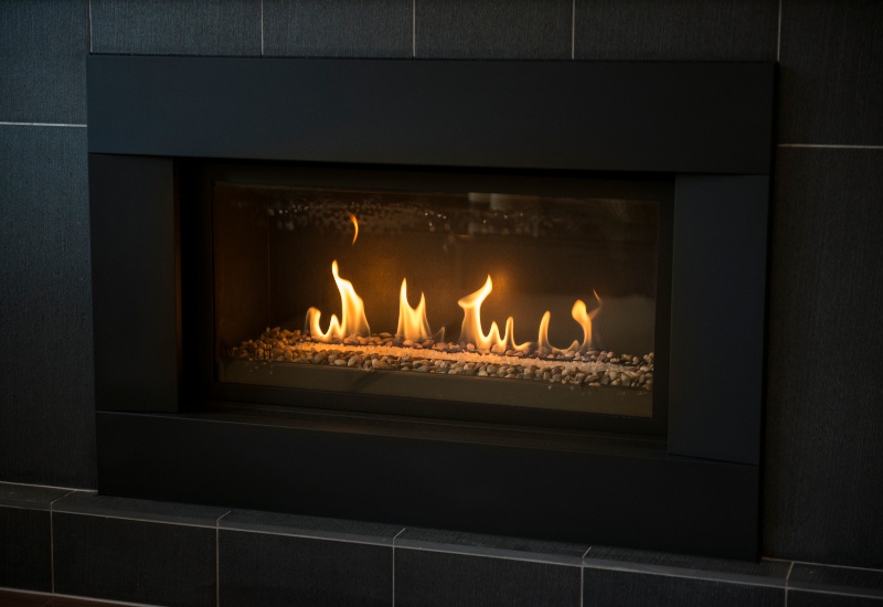 River Stone Gas Logs by The Fire Place of Palm Desert