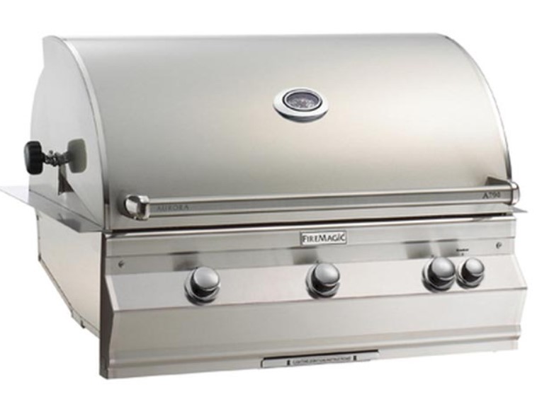 Aurora A790I Built-In Grill with Analog Thermometer perfect for backyard barbecues in Palm Desert.